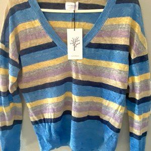 Boutique Sundays Mae Sweater XS 0 Multi Stripe NWT